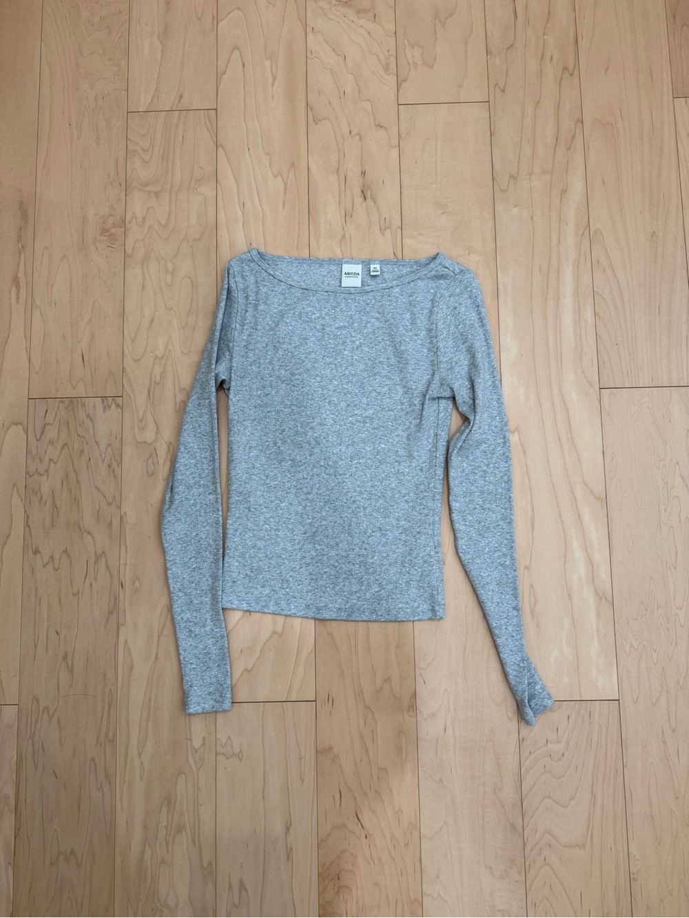 Aritzia boat neck homestretch long sleeve top